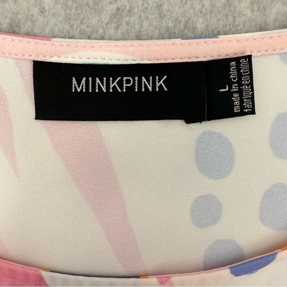 Minkpink Idea of Happiness Tee Dress Multi size Large - Picture 9 of 14